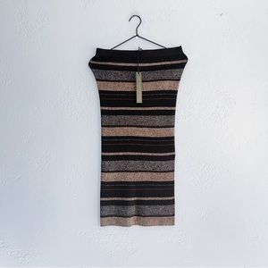 House of Harlow 1960 Knit Strip MIDI Skirt Size Medium